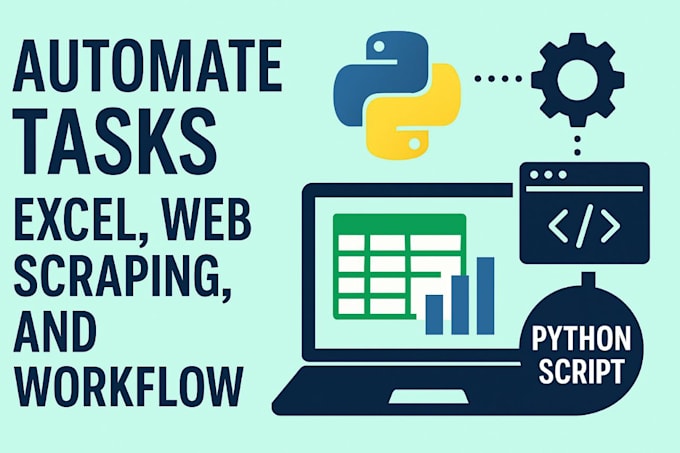 Automate tasks excel web scraping and workflows using python script by ...