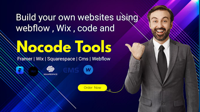 Build professional websites using webflow, wix, and nocode tools by ...
