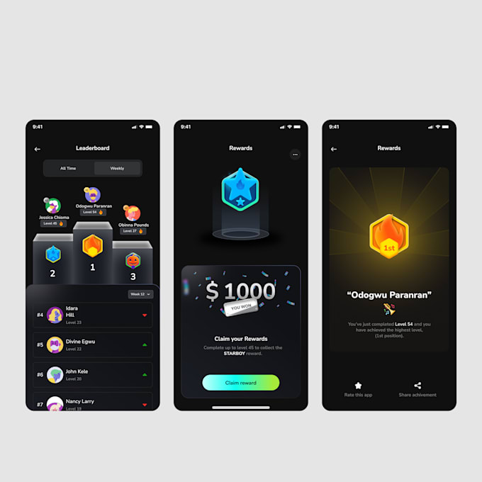 Design sleek, user centered ui ux for your website or app by Onyiaharry ...