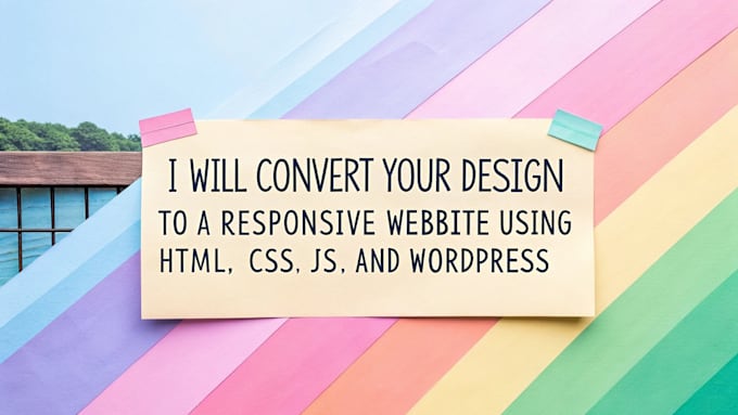 convert your design to wordpress website