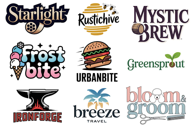 design a modern and unique logo for your brand
