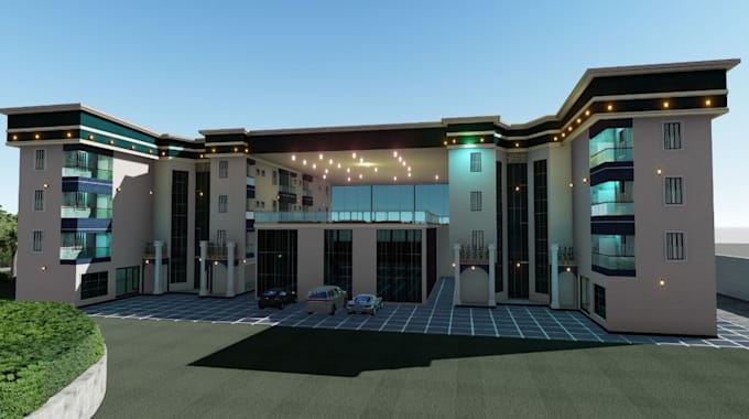 redesign 3d luxurious hotel, hostel,cgi apartment, commercial building,floorplan