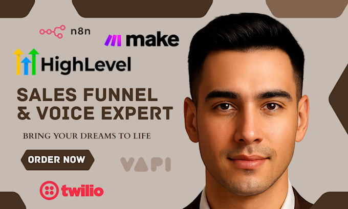 Build gohighlevel n8n twilio vapi ai voice cold calling agent make com ...