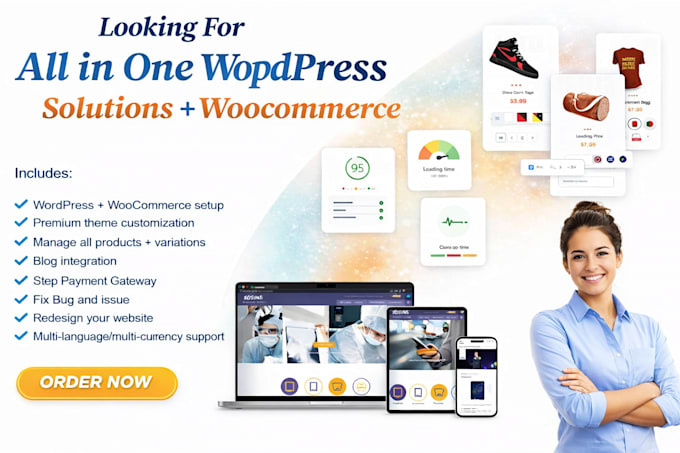 design or redesign your website with a modern