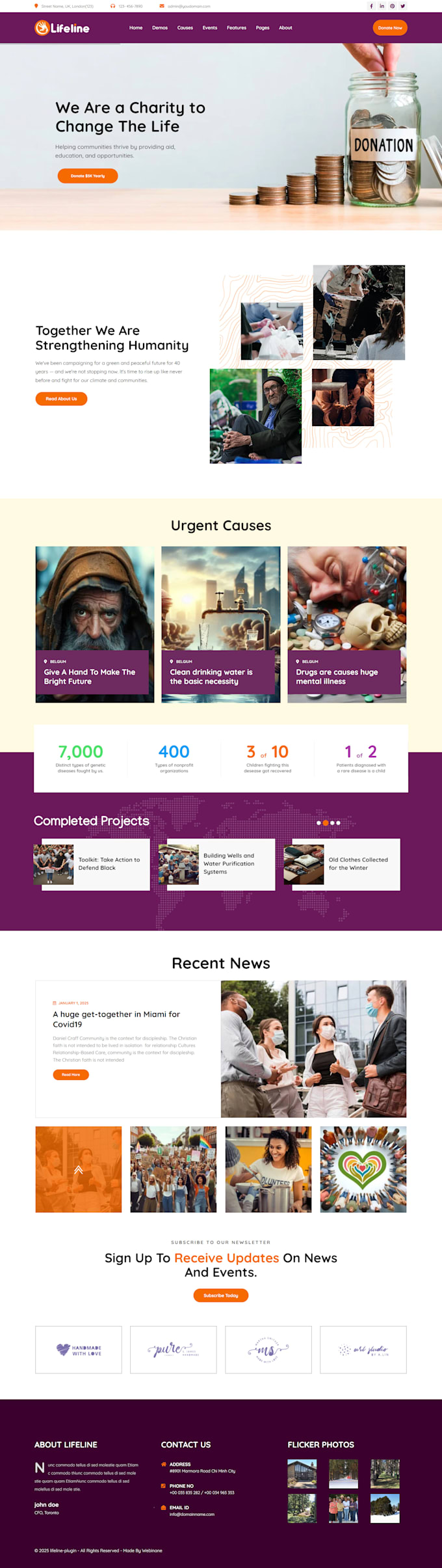 Create a responsive static website using html, css, and bootstrap by ...
