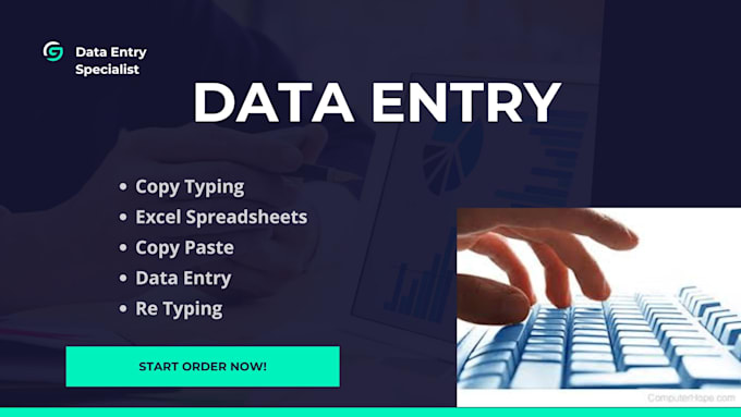 be your virtual assistant for data entry, copy paste, typing work