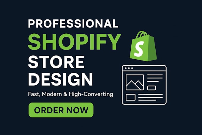 develop professional shopify store design high converting and SEO optimized