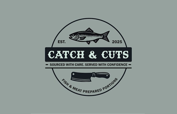 create brand selling fish meat logo