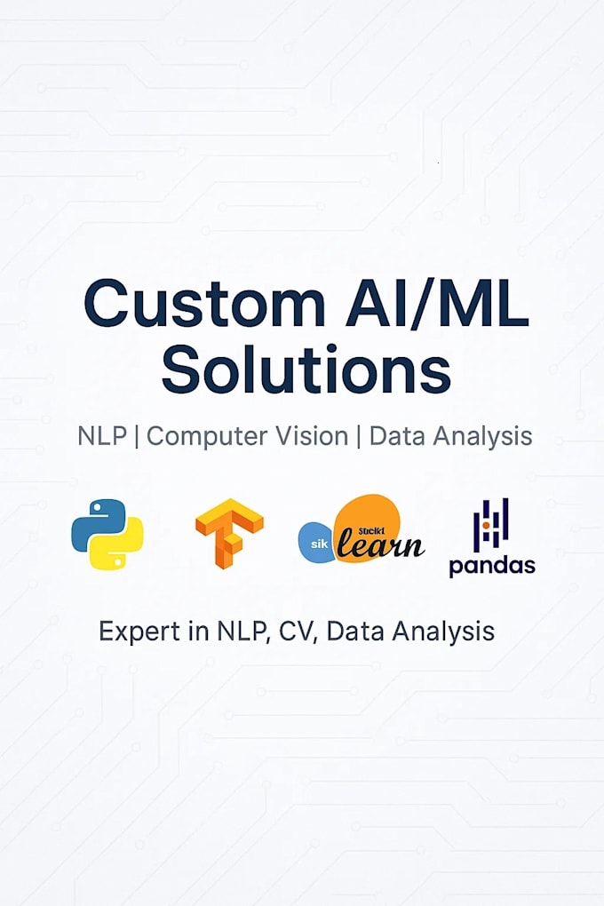 Build nlp computer vision data analysis solutions using python machine ...