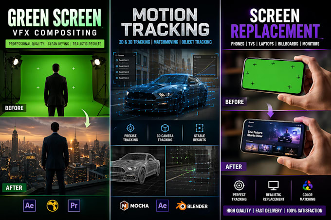 remove or replace video background professionally with clean vfx
