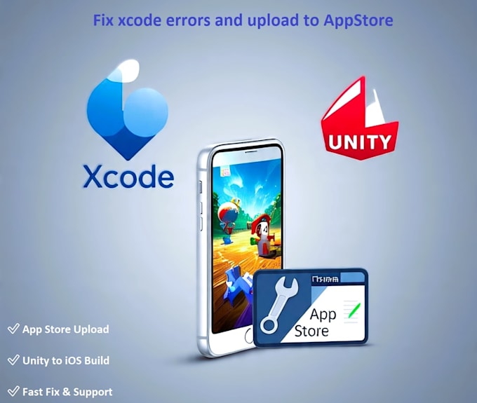 develop unity game IOS apps fix xcode error upload appstore