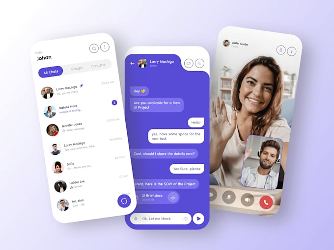 Create a cross platform mobile app using flutter or react native by ...