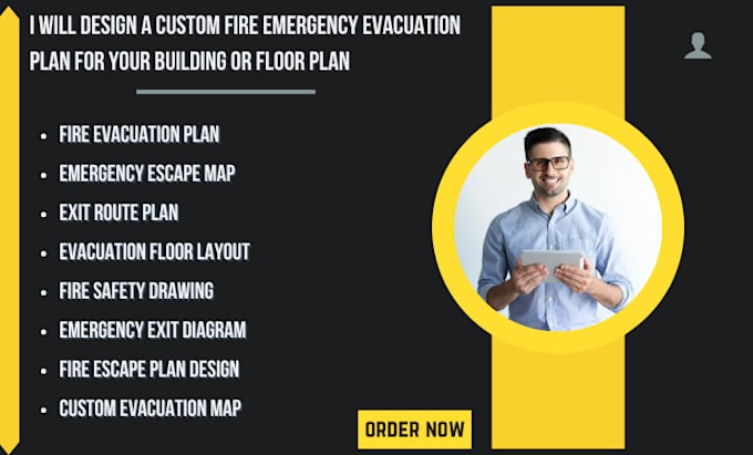 Design a custom fire emergency evacuation plan for your building or ...