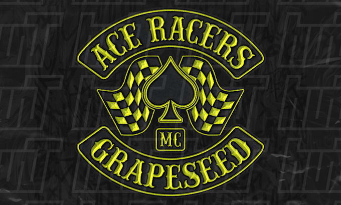 create embroidered mc motorcycle club logo or patch