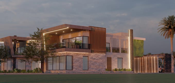 do quickly design, interior and exterior 3d render