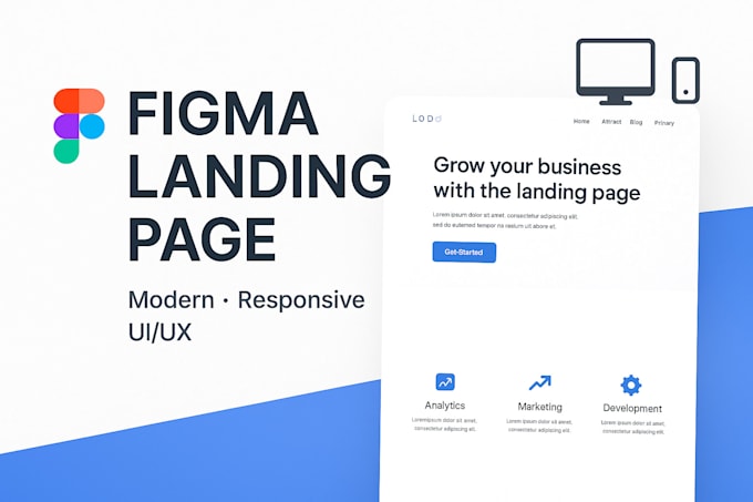 Design a figma website, figma design landing page by Aizaznaeem849 | Fiverr