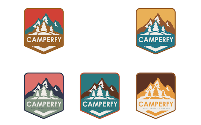 design a modern custom outdoor adventure logo