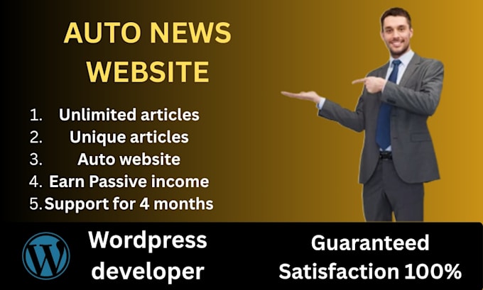 build a fully automated news website using wordpress