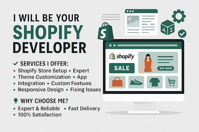 build, customize, or fix your shopify store professionally