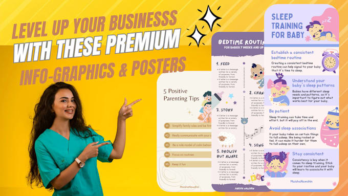 design professional infographics and posters