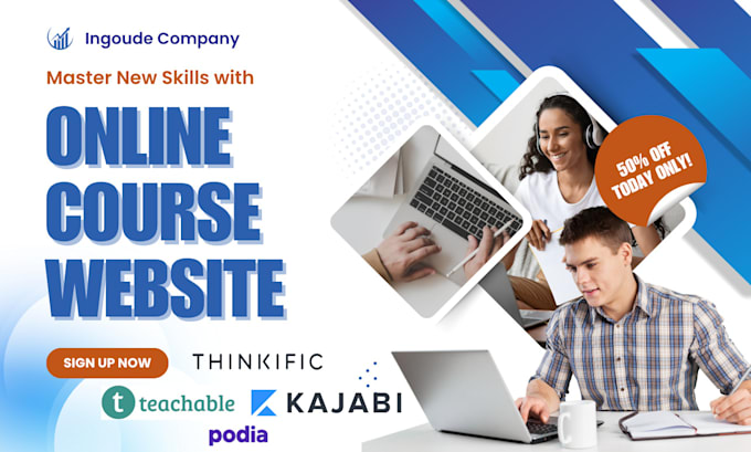 thinkific website, teachable website, do online course website, canvas lms