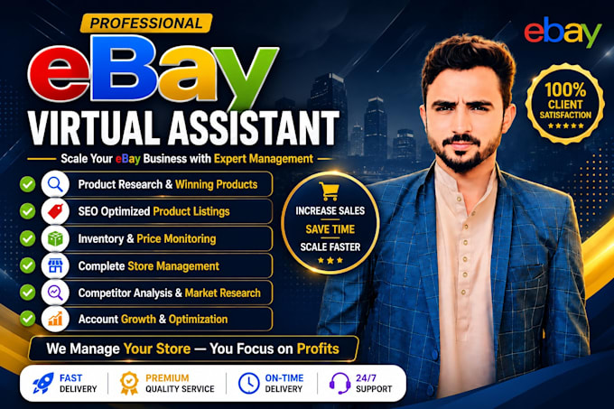 be your ebay and walmart VA for 2 step dropshipping and wfs