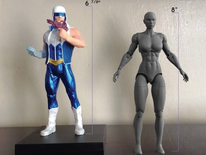 Sculpt action figure, articulated figure,bubblehead sculpt stl file for ...