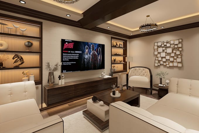 interior design, sketchup 3d model and render
