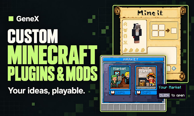 develop a custom minecraft plugin or mod for your server