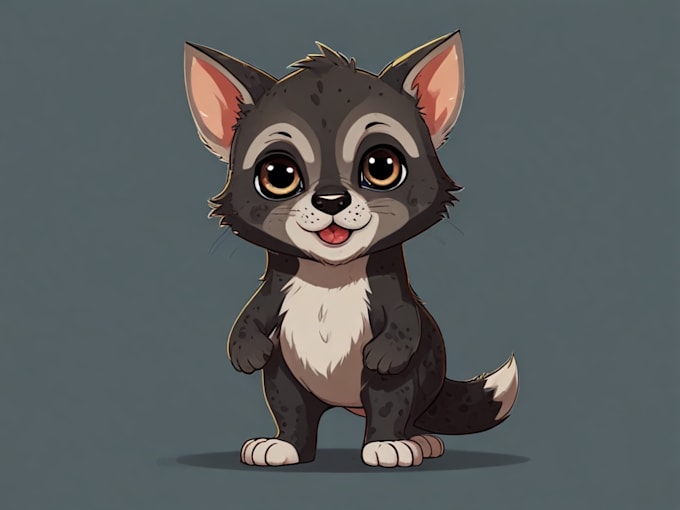 draw cute cartoon or animal illustration