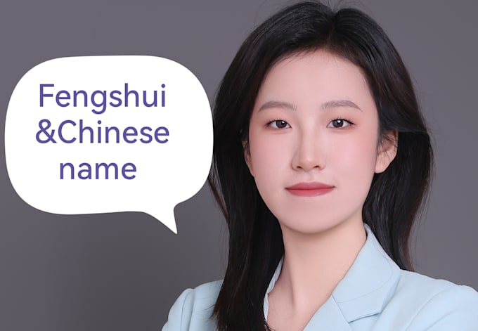 get u a personalized  chinese name with fengshui