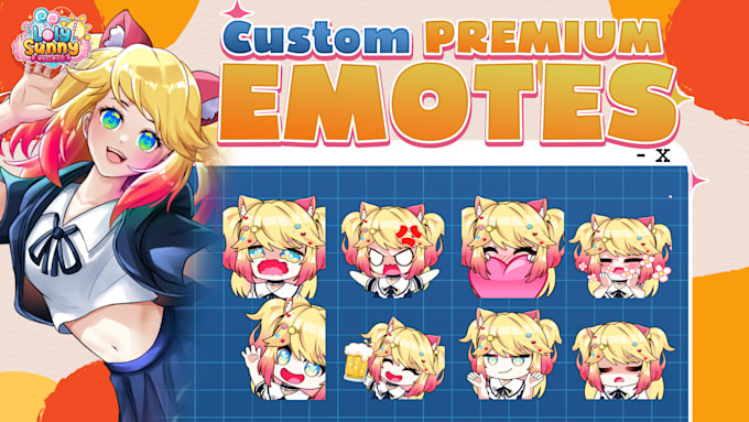 create animated vtuber emotes for twitch, youtube or discord