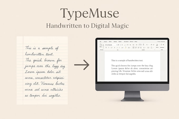 type your handwritten notes into neat word or pdf file