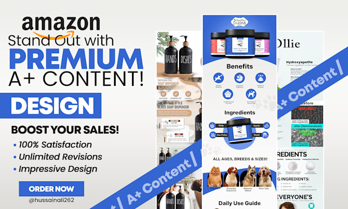 design amazon ebc with custom layout and infographics