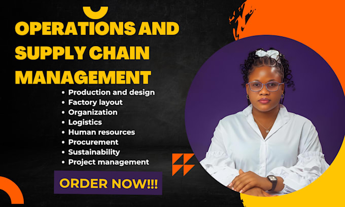 research and write on operations management and supply chain