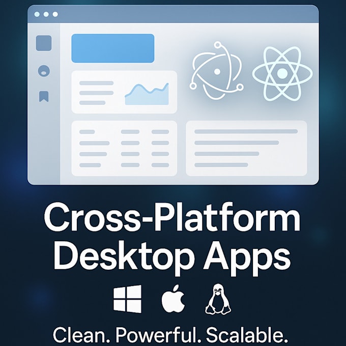 build cross platform desktop applications using electronjs, react and backend