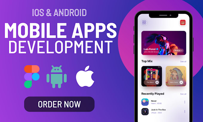 do development and design for android and iphone applications