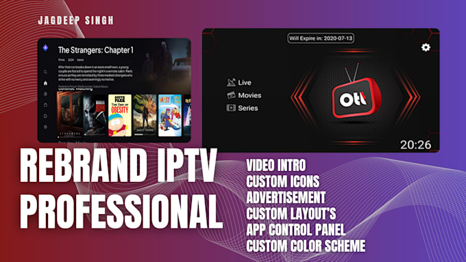 professionally rebrand your iptv app with admin panel