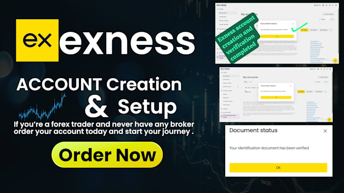 help you create and set up a verified exness trading account
