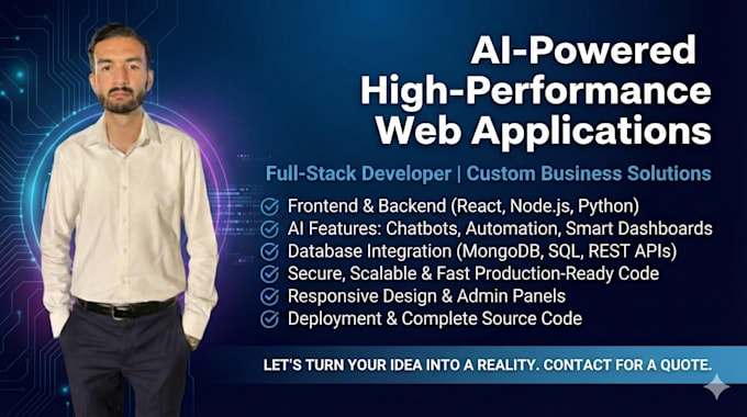 develop modern ai web apps for your business