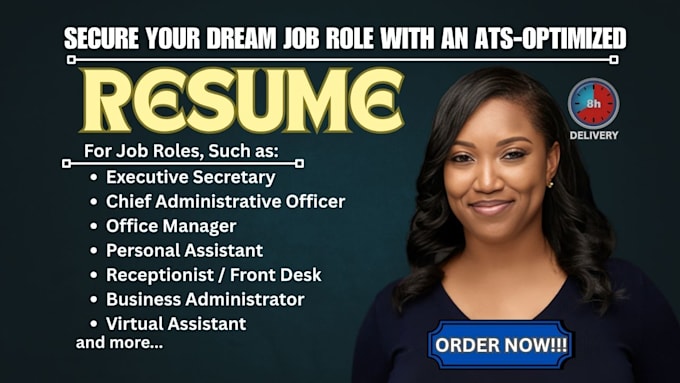 write administrative resume, senior executive assistant, office sales manager cv