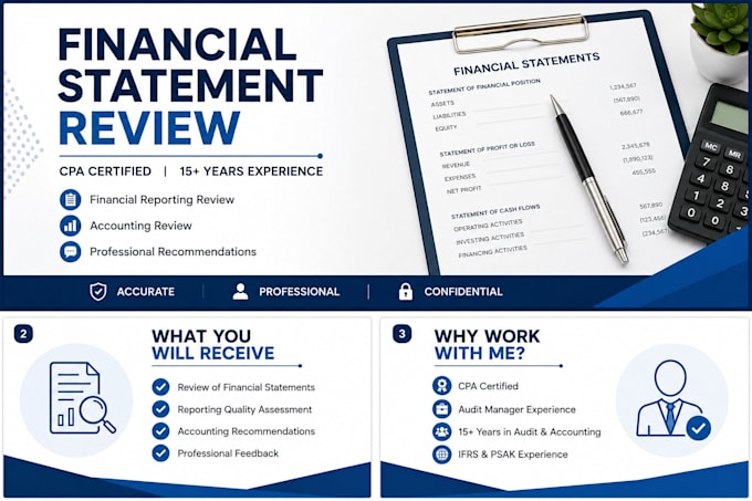 prepare financial statement an accounting report