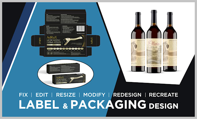 fix, resize, edit, recreate old label or design new label