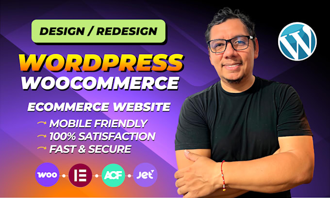 design or redisign your modern ecommerce website using wordpress and elementor