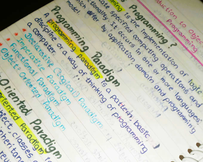 handwrite your notes and assignments creatively