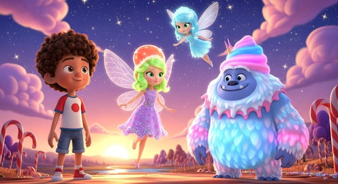 beatify 3d animation al video art al animation kids animation 3d pixar style