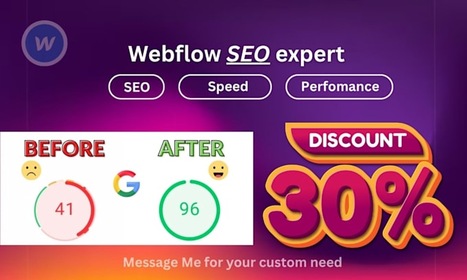 optimize webflow SEO performance speed ranking