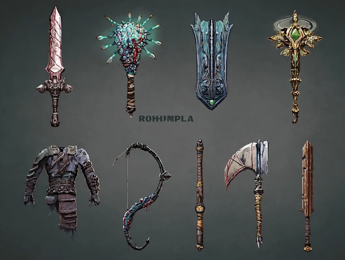 draw your prop or fantasy weapon designs