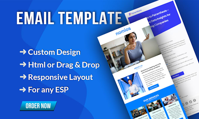 design and code high converting HTML email template