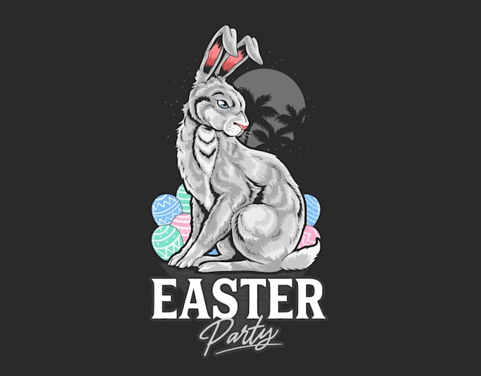 design awesome vintage rabbit logo